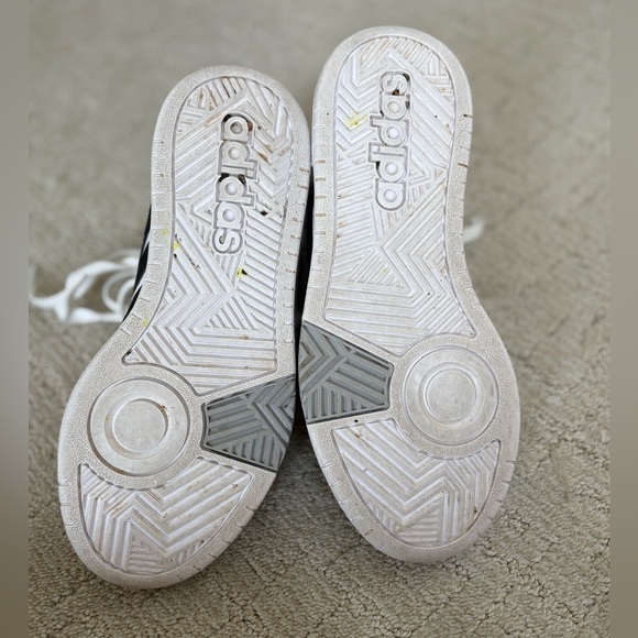 Adidas White and Black High Top Sneakers with Leopard Detail - Picture 5 of 5